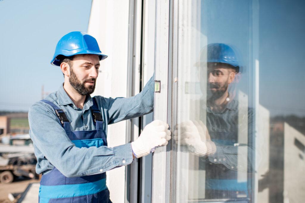 Impact window being replaced at a Florida home